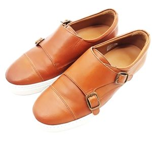 Taft Men's Brown Leather Slip on Dress Shoes Sz 40